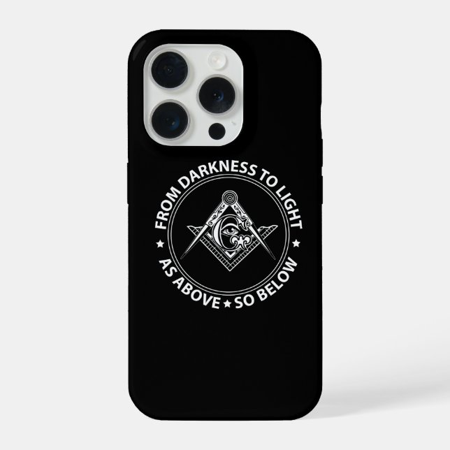 Freimaurer-Emblem iPhone Hülle (Rückseite)