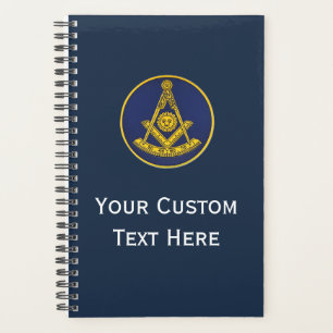 Freimaurer Geschenke Past Master Navy Blau Planer
