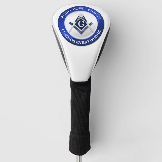 Freimaurer Golf Kopfbedeckung Headcover (Vorderseite)