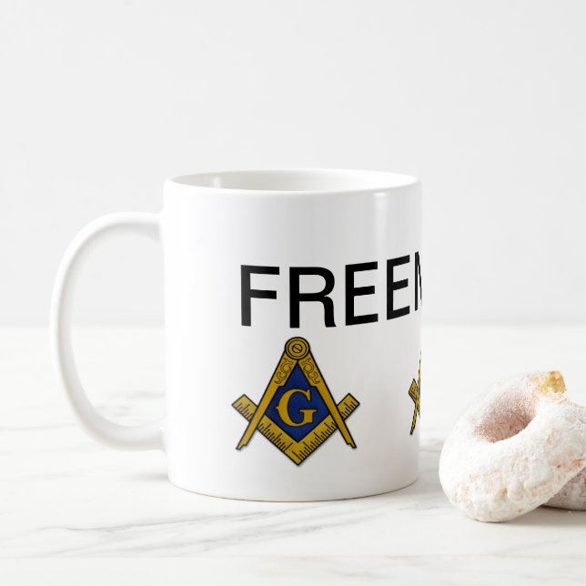 Freimaurer Kaffeetasse (Mit Donut)