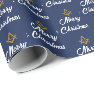 Freimaurer Masonic Square Freimaurerei Weihnachten Geschenkpapier