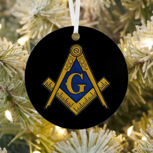 Freimaurer Masonic Square und Compass Freimaurerei Ornament Aus Metall
