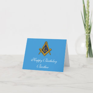 Freimaurer Maurer Freimaurer Geburtstag Dankeskarte