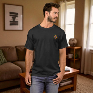 Freimaurer Quadrat- und Kompass-Wohltätigkeits-Mas T-Shirt