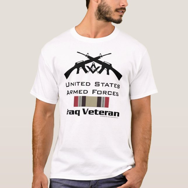 Freimaurerder irak-Veteran T-Shirt (Vorderseite)