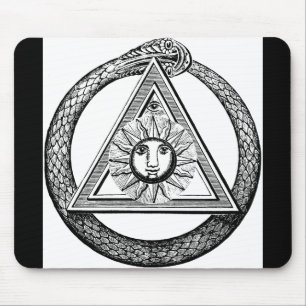 Freimaurerei Alle sehen Auge Masonic Symbol Mousepad