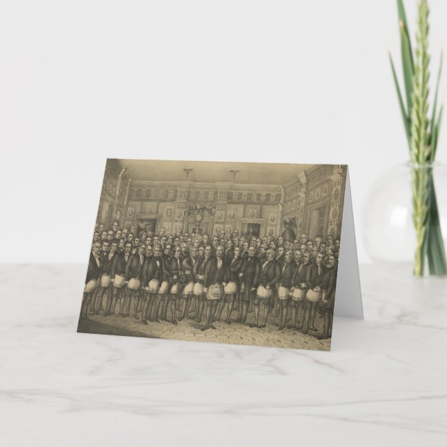 Freimaurerei der Freimaurerei Karte (Vorderseite)