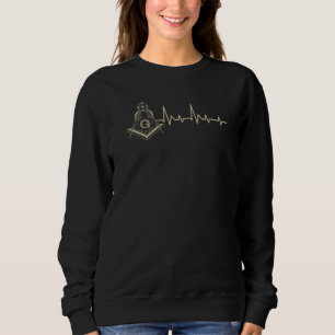 Freimaurerei Herzschlag Maurer Stolz Freimaurer   Sweatshirt