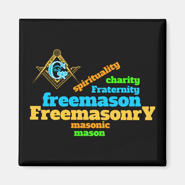 Freimaurerei Magnet (Vorne)