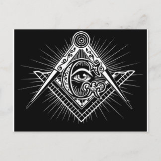 Freimaurerei-Masonic-Mauerwerk Postkarte