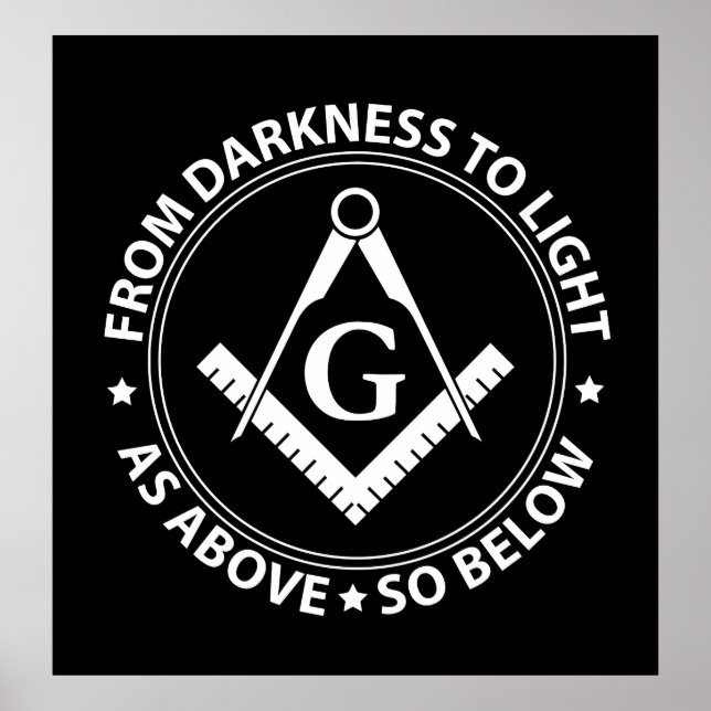 Freimaureremblem Poster (Vorne)