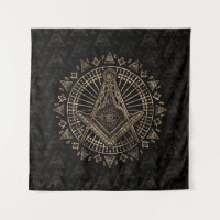 Freimaurerensymbol Platz und Kompasse