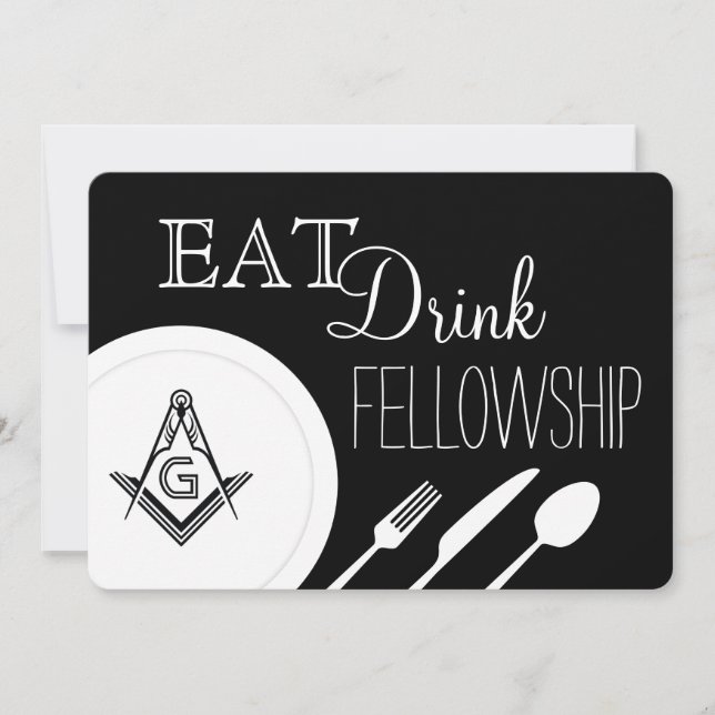 Freimaurerinnen - Freimaurerei Einladung (Vorderseite)