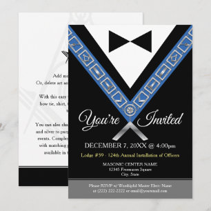 Freimaurerische Einladungen   Freemason Tuxedo Jew