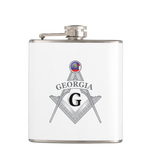 Freimaurerloge des Staat Georgien Flachmann (Vorderseite)