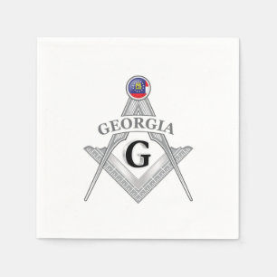 Freimaurerloge des Staat Georgien Serviette