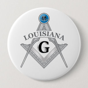 Freimaurerloge des Staat Louisiana Button