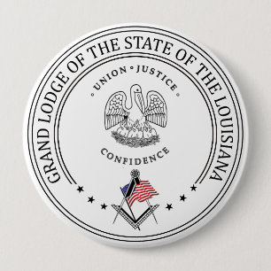 Freimaurerloge des Staat Louisiana Button