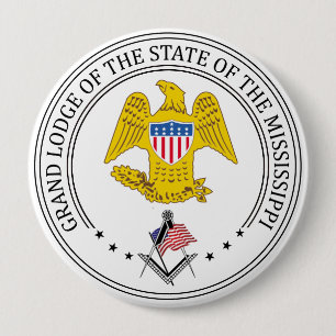Freimaurerloge des Staat Mississippi Button