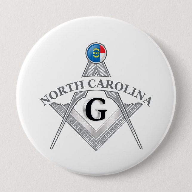 Freimaurerloge des Staat North Carolina Button (Vorderseite)