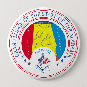 Freimaurerloge des Staat von Alabama Button