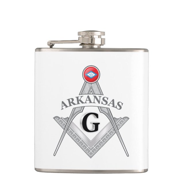 Freimaurerloge des Staat von Arkansas Flachmann (Vorderseite)