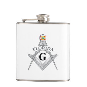 Freimaurerloge des Staat von Florida Flachmann
