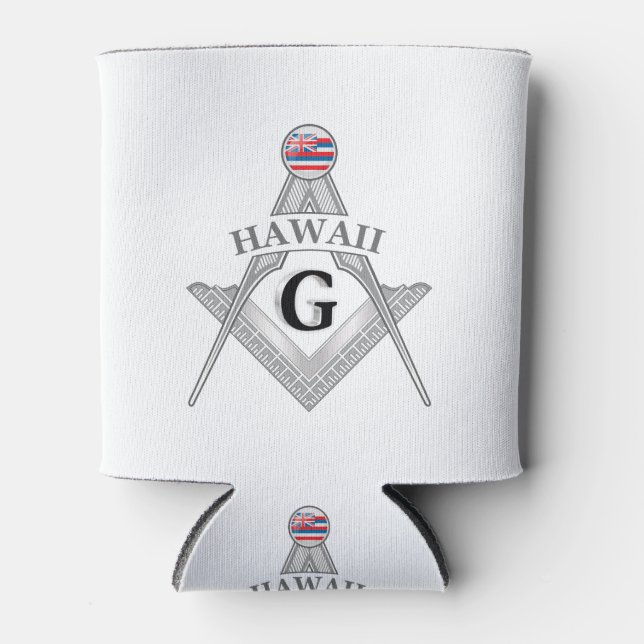 Freimaurerloge des Staat von Hawaii Dosenkühler (Vorderseite)