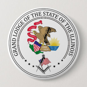 Freimaurerloge des Staat von Illinois Button