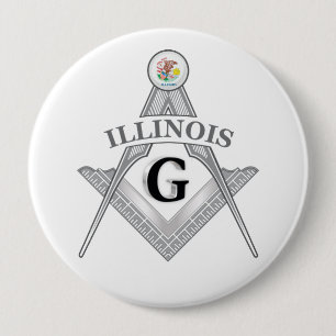 Freimaurerloge des Staat von Illinois Button