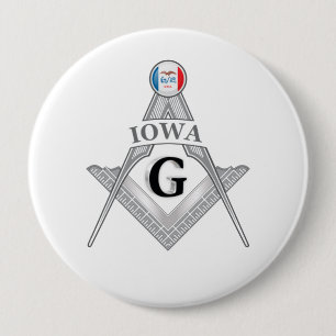 Freimaurerloge des Staat von Iowa Button