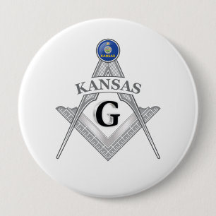 Freimaurerloge des Staat von Kansas Button