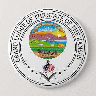 Freimaurerloge des Staat von Kansas Button