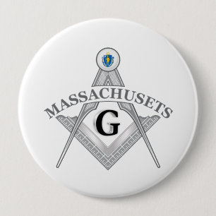 Freimaurerloge des Staat von Massachusets Button