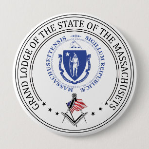 Freimaurerloge des Staat von Massachusets Button