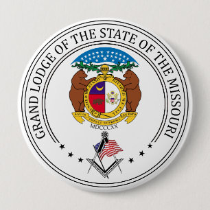 Freimaurerloge des Staat von Missouri Button