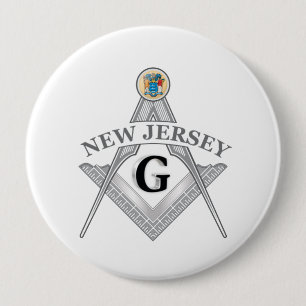 Freimaurerloge des Staat von New Jersey Button