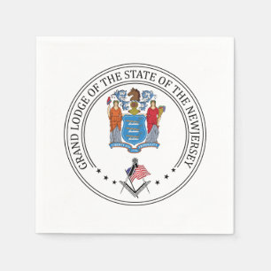 Freimaurerloge des Staat von New Jersey Serviette