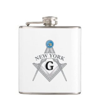 Freimaurerloge des Staat von New York Flachmann