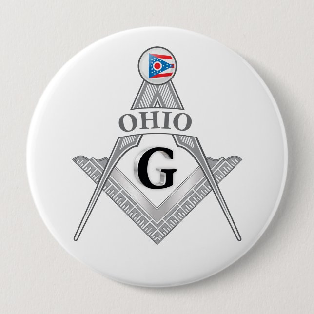 Freimaurerloge des Staat von Ohio Button (Vorderseite)