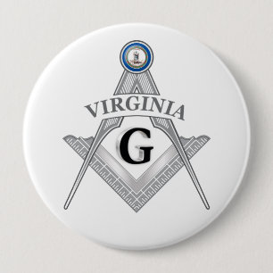 Freimaurerloge des Staat von Virginia Button