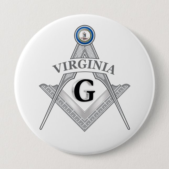 Freimaurerloge des Staat von Virginia Button (Vorderseite)