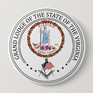 Freimaurerloge des Staat von Virginia Button