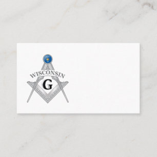 Freimaurerloge des Staat von Wisconsin Visitenkarte
