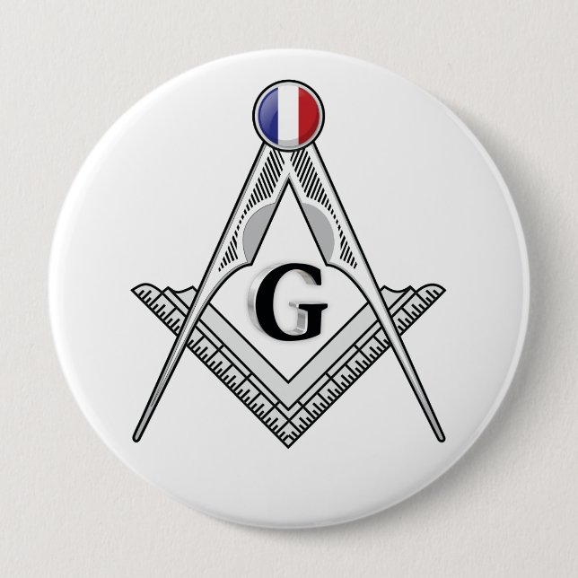 Freimaurerloge Frankreich Button (Vorderseite)