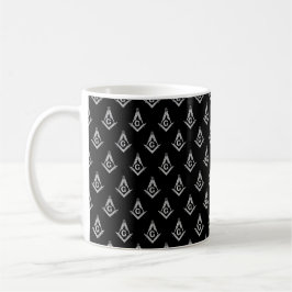 Freimaurermuster (Schwarzes) Kaffeetasse
