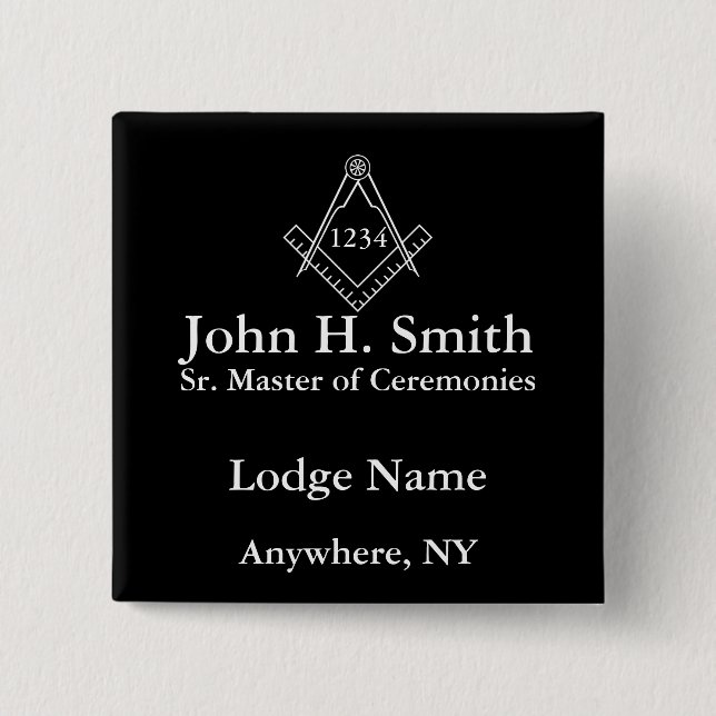 FreimaurerNametag Button (Vorderseite)