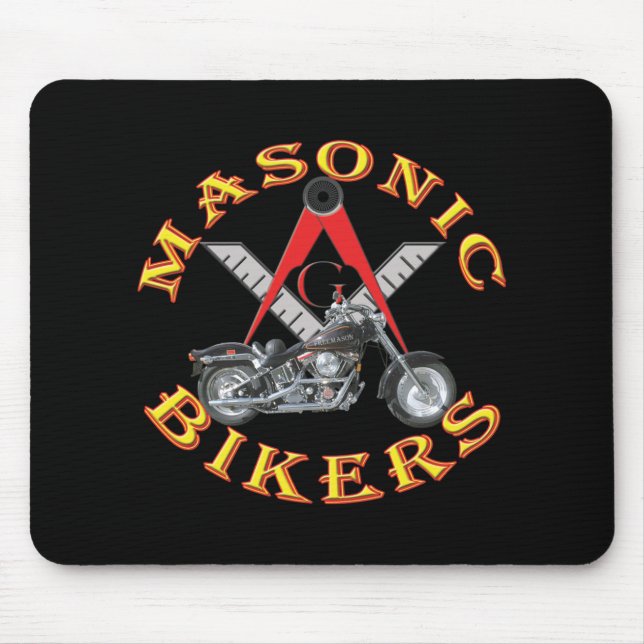 Freimaurerradfahrer Mousepad (Vorne)