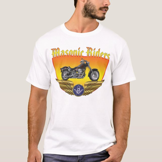 Freimaurerradfahrerflügel T-Shirt (Vorderseite)