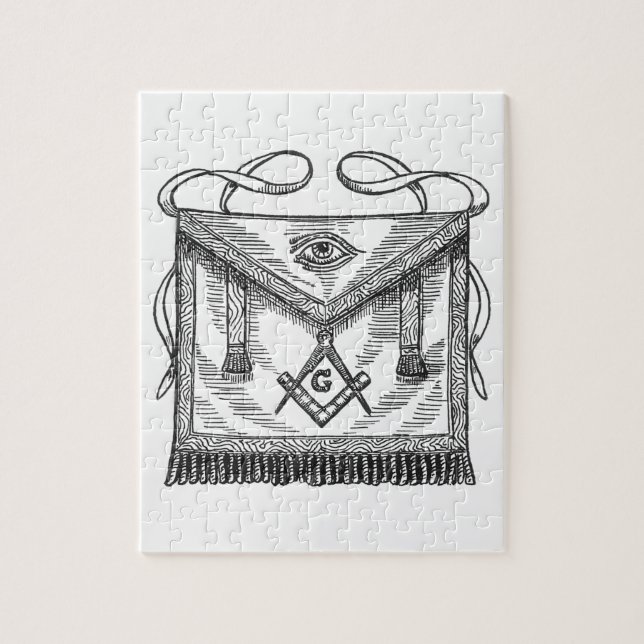 FreimaurerSchürze Puzzle (Vertikal)